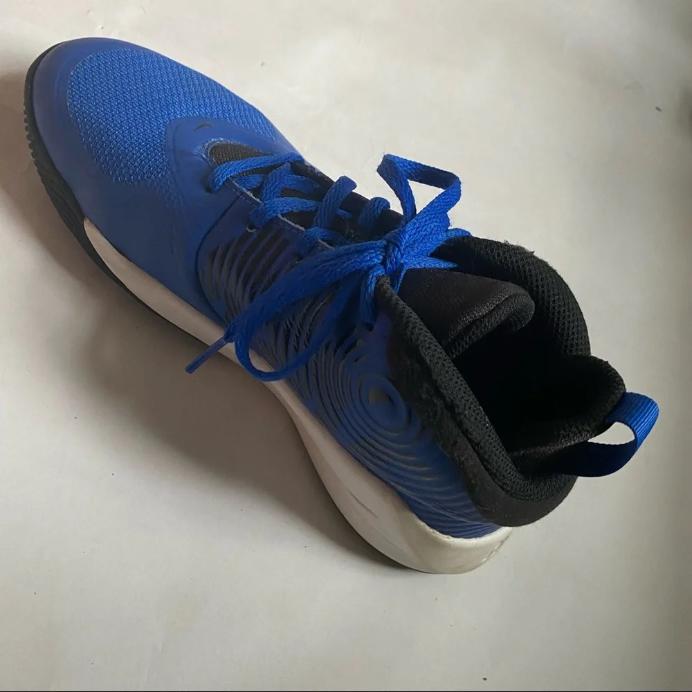Youth Nike Basketball Blue and Black sneakers